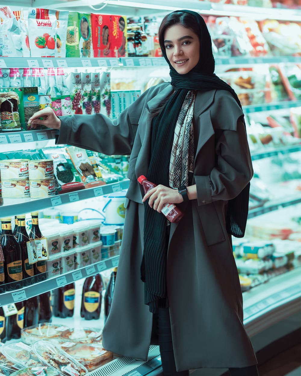 woman inside a grocery store